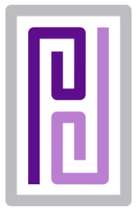Purple Door Creative Logo showing a door with a P and a D interconnected